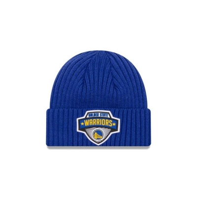 Sapca New Era Golden State Warriors NBA Tip Off Edition Cuff Knit Beanie - Albastri